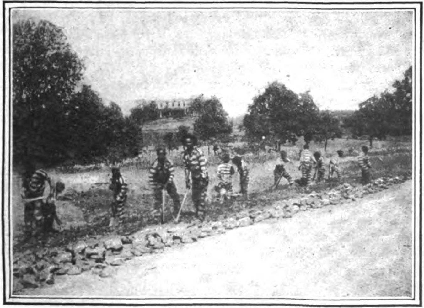 A Country Chain-Gang in Alabama.